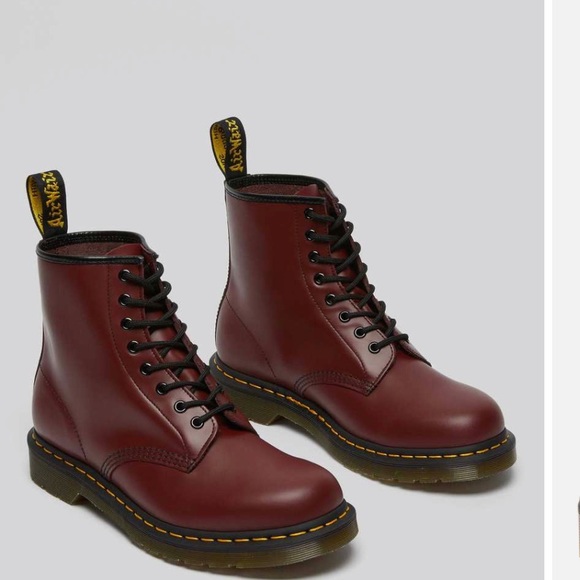 New Dr Martens | 1460 Cherry Red Boots - Picture 2 of 10